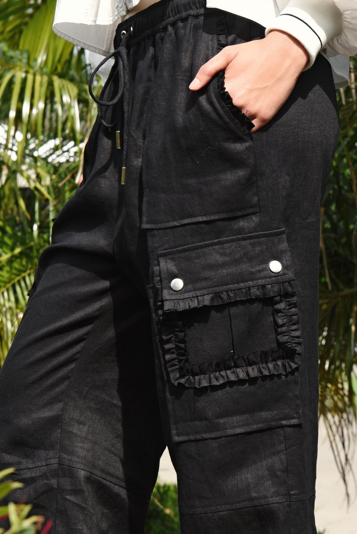 Linen On The Edge Trouser