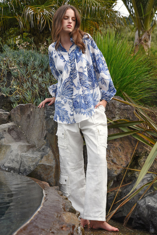 Linen On The Edge Trouser