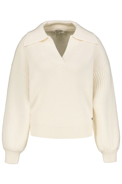 Off White Collared Jumper