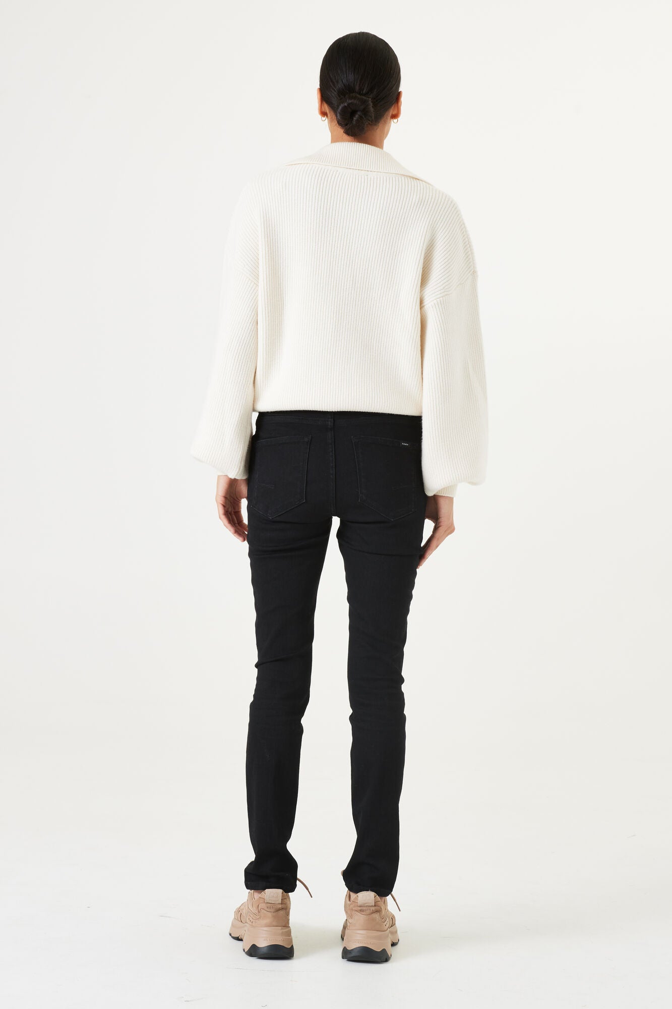 Off White Collared Jumper