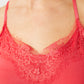 Coral Top with Lace