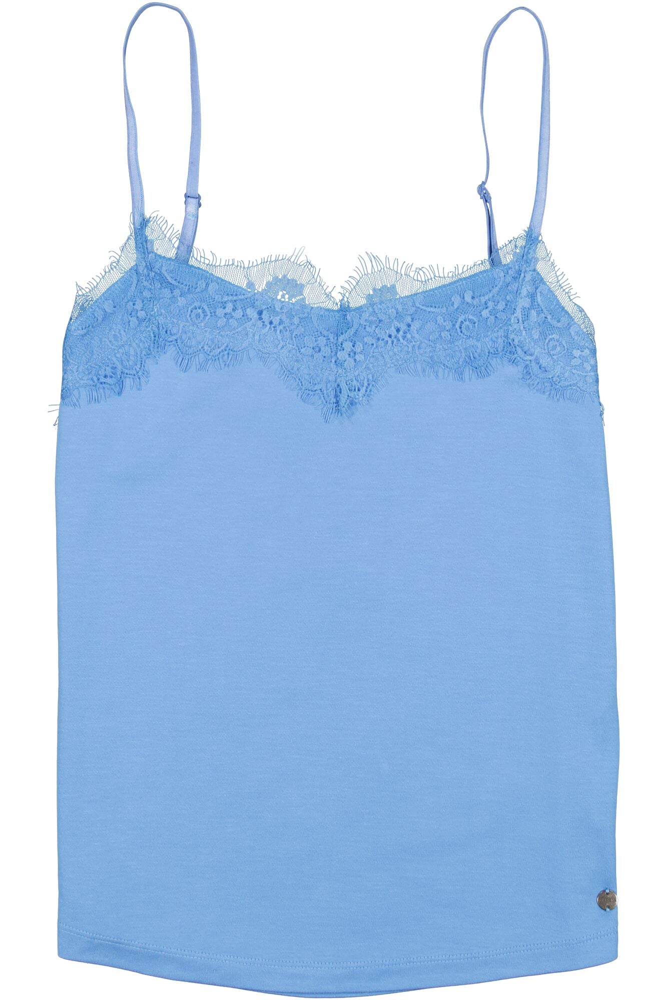 Blue Top With Lace