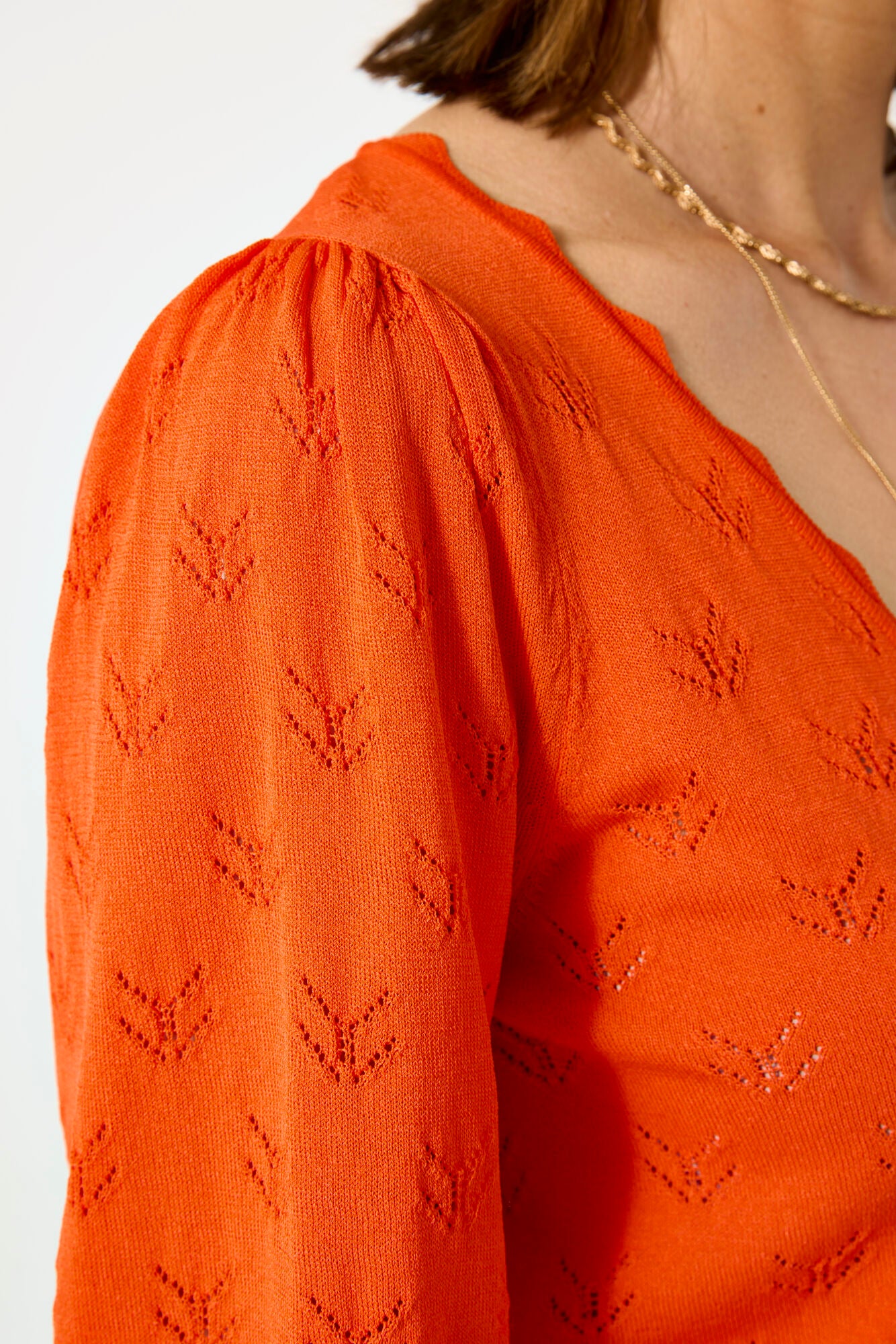 Orange Cardigan