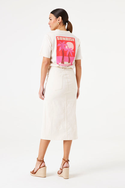 Denim skirt - Off White