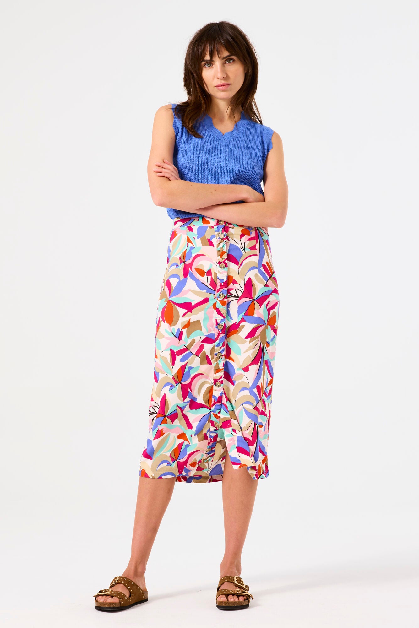 Skirt with allover print