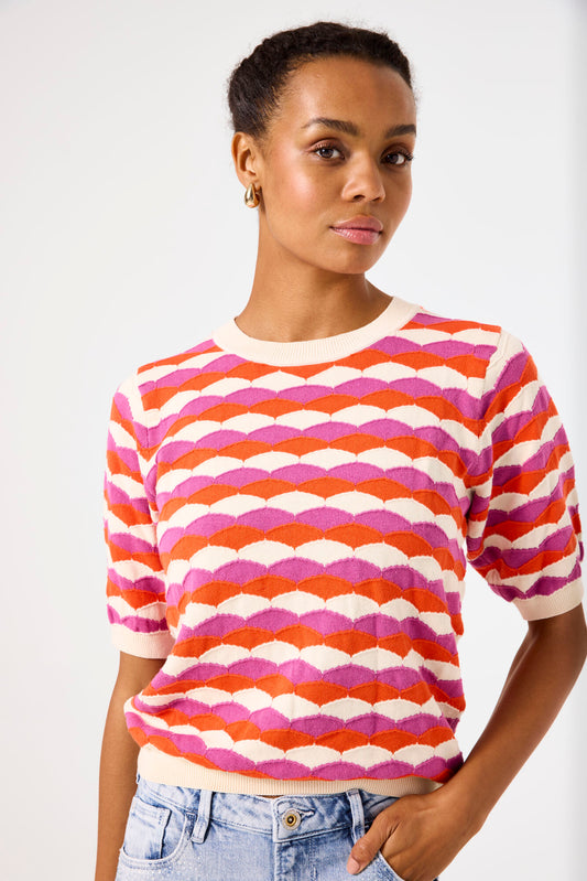 Printed Knit Top