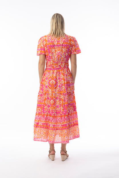 Montevideo Pink Midi Dress