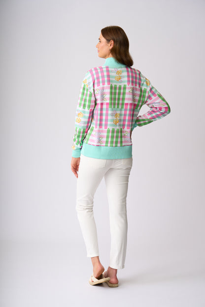 Flaxton 1/2 Zip Sweat - Coralina