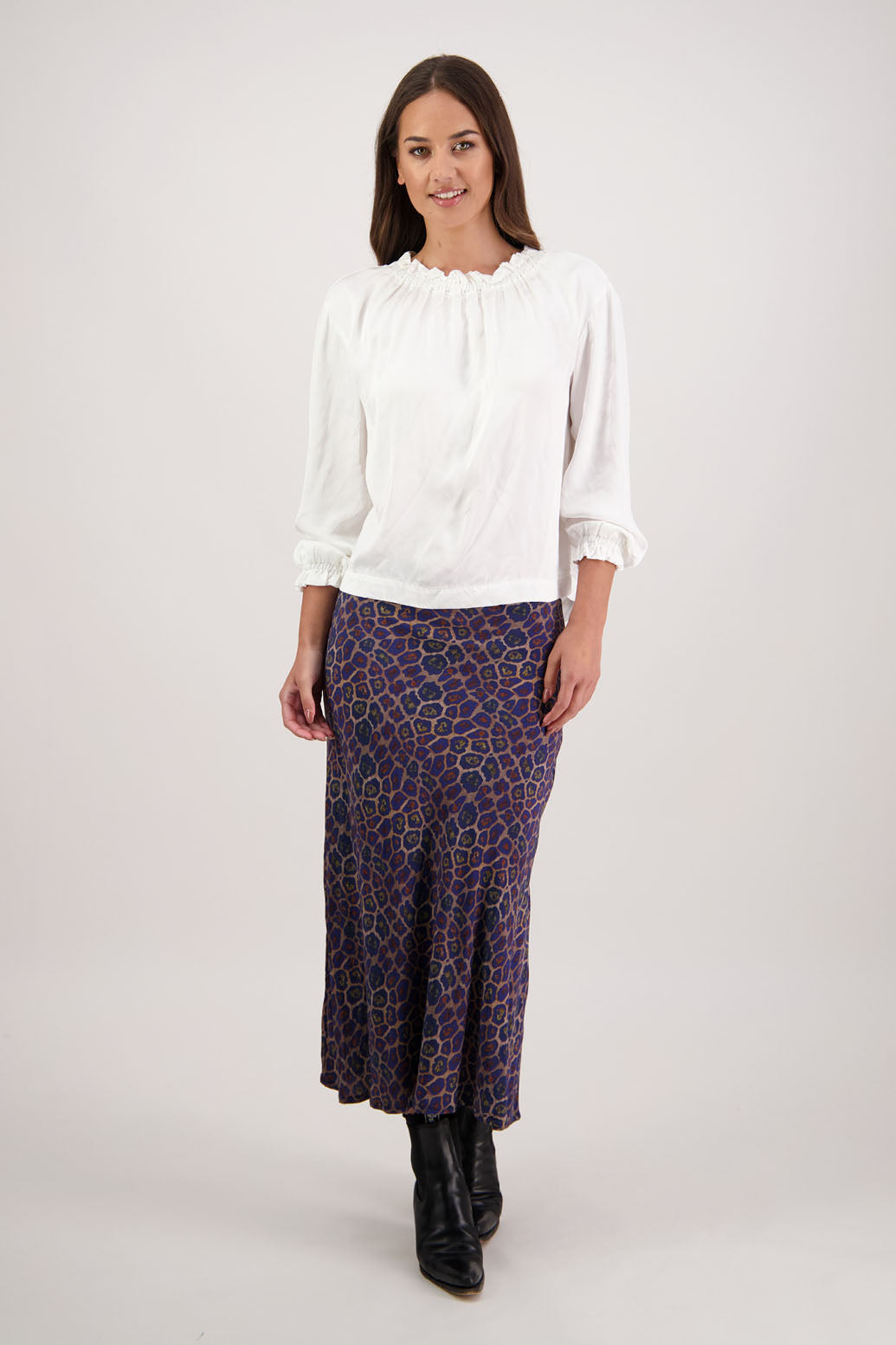 Rosa Antique Leopard Skirt