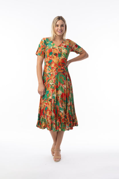 Sao Paulo Godet Dress