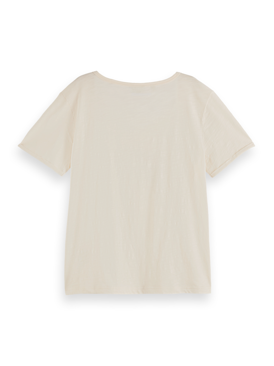 U-Neck Slub Foil Artwork T-Shirt