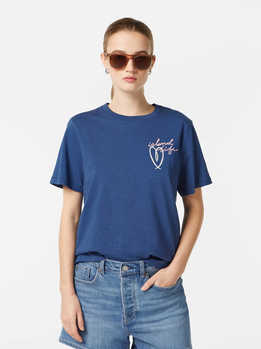 Embroidered Island Life T-Shirt