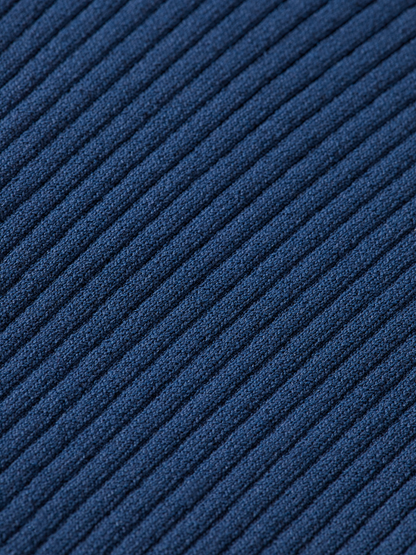 Ribbed Short Sleeve Polo
