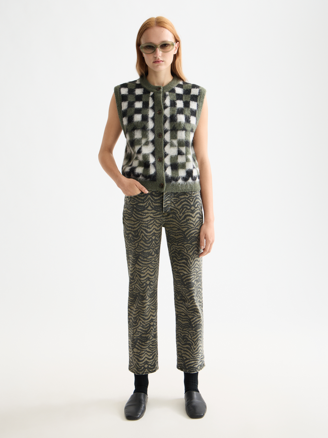 Fuzzy Jacquard Spencer