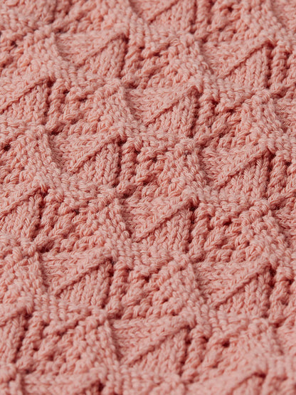 Pointelle Short Sleeve Cardigan
