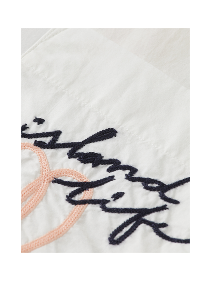 Embroidered Poplin Shirt