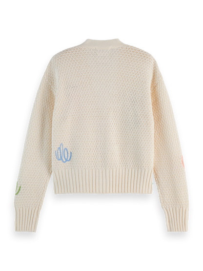 Embroidered Cardigan