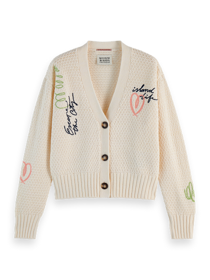 Embroidered Cardigan