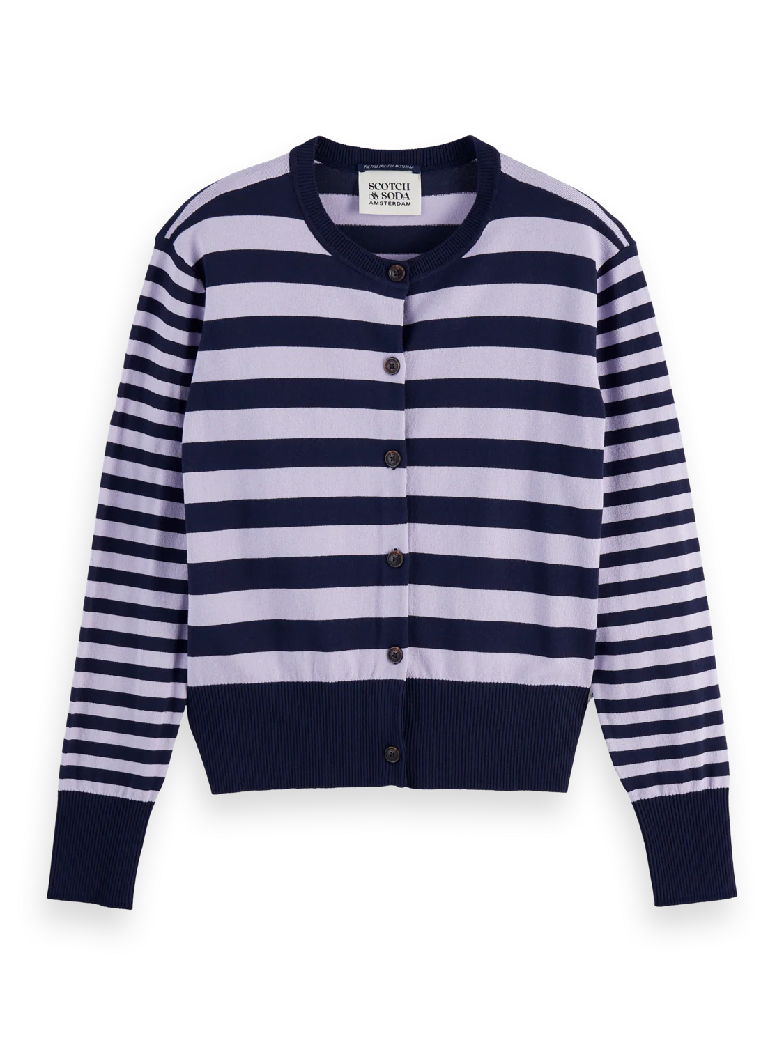 Crew Neck Relaxed Cardigan