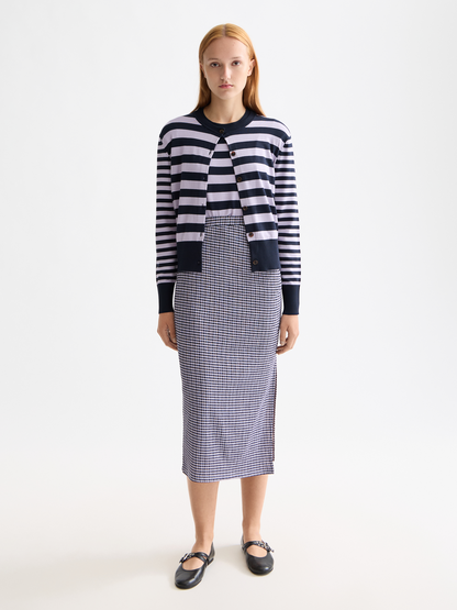 Crew Neck Relaxed Cardigan