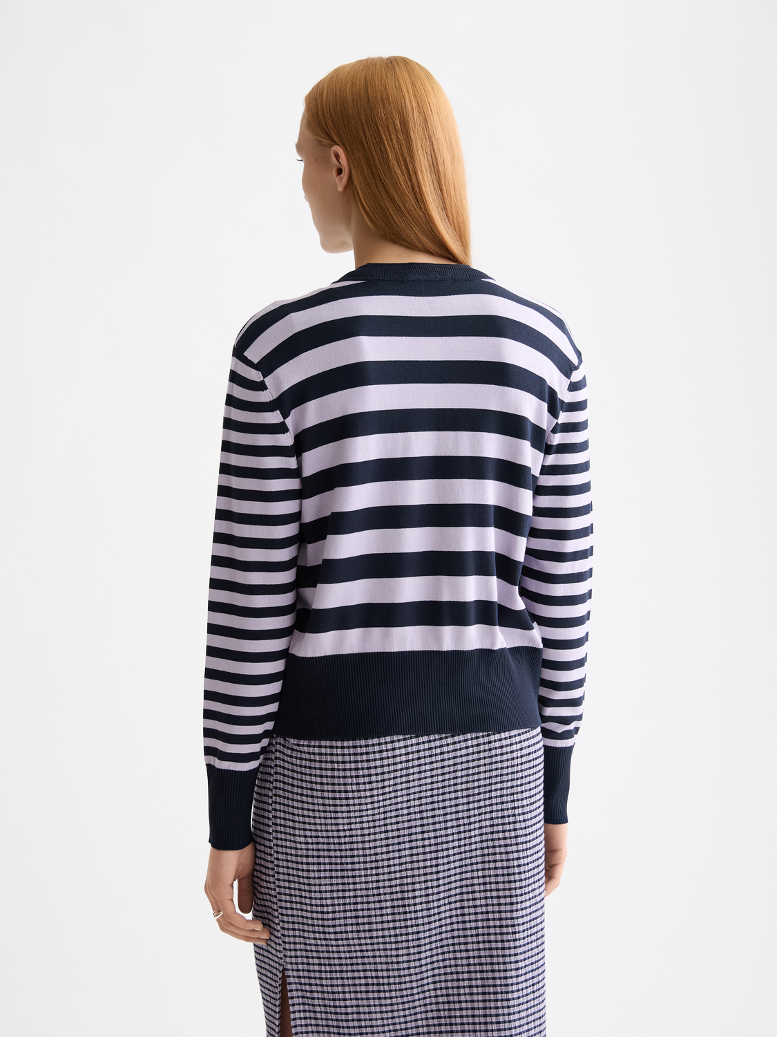 Crew Neck Relaxed Cardigan