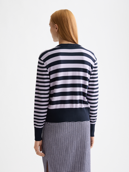 Crew Neck Relaxed Cardigan
