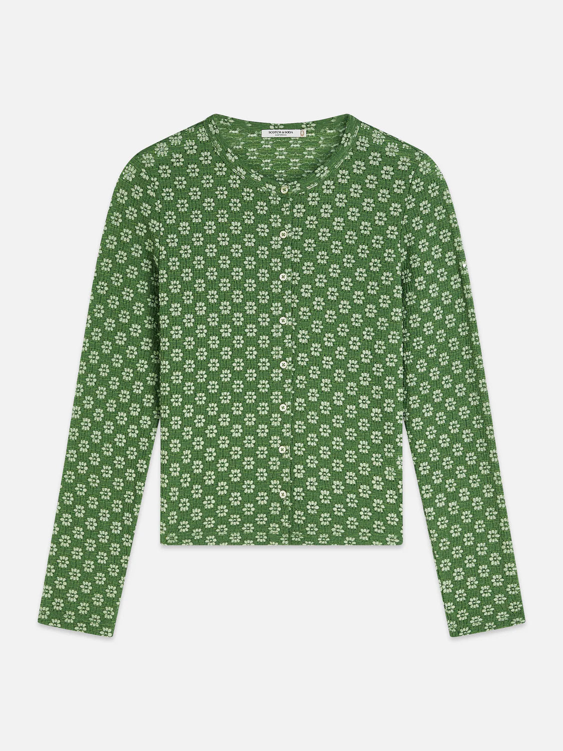 Structured Button Up Long Sleeve T-Shirt
