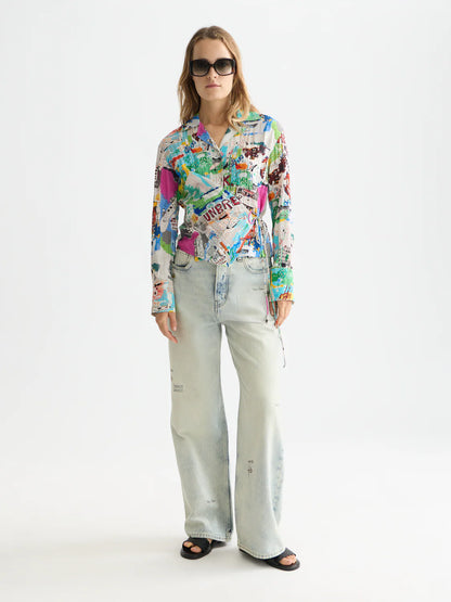 Scotch & Soda X Basquiat Long Sleeved Shirt