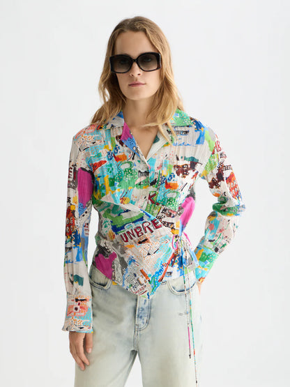 Scotch & Soda X Basquiat Long Sleeved Shirt