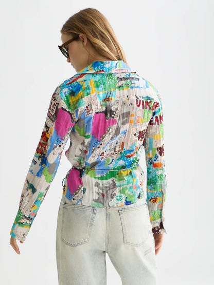Scotch & Soda X Basquiat Long Sleeved Shirt
