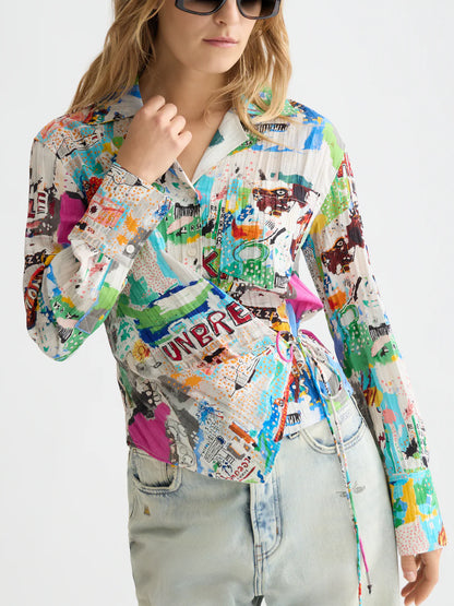 Scotch & Soda X Basquiat Long Sleeved Shirt