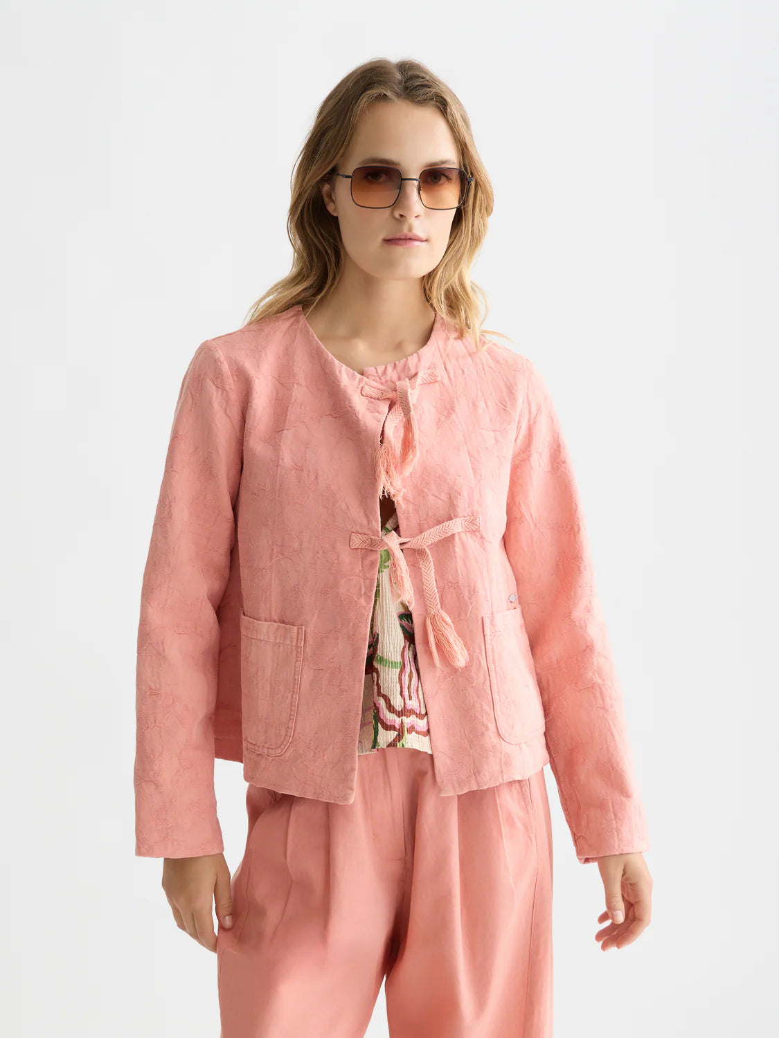 Structured Jacquard Jacket