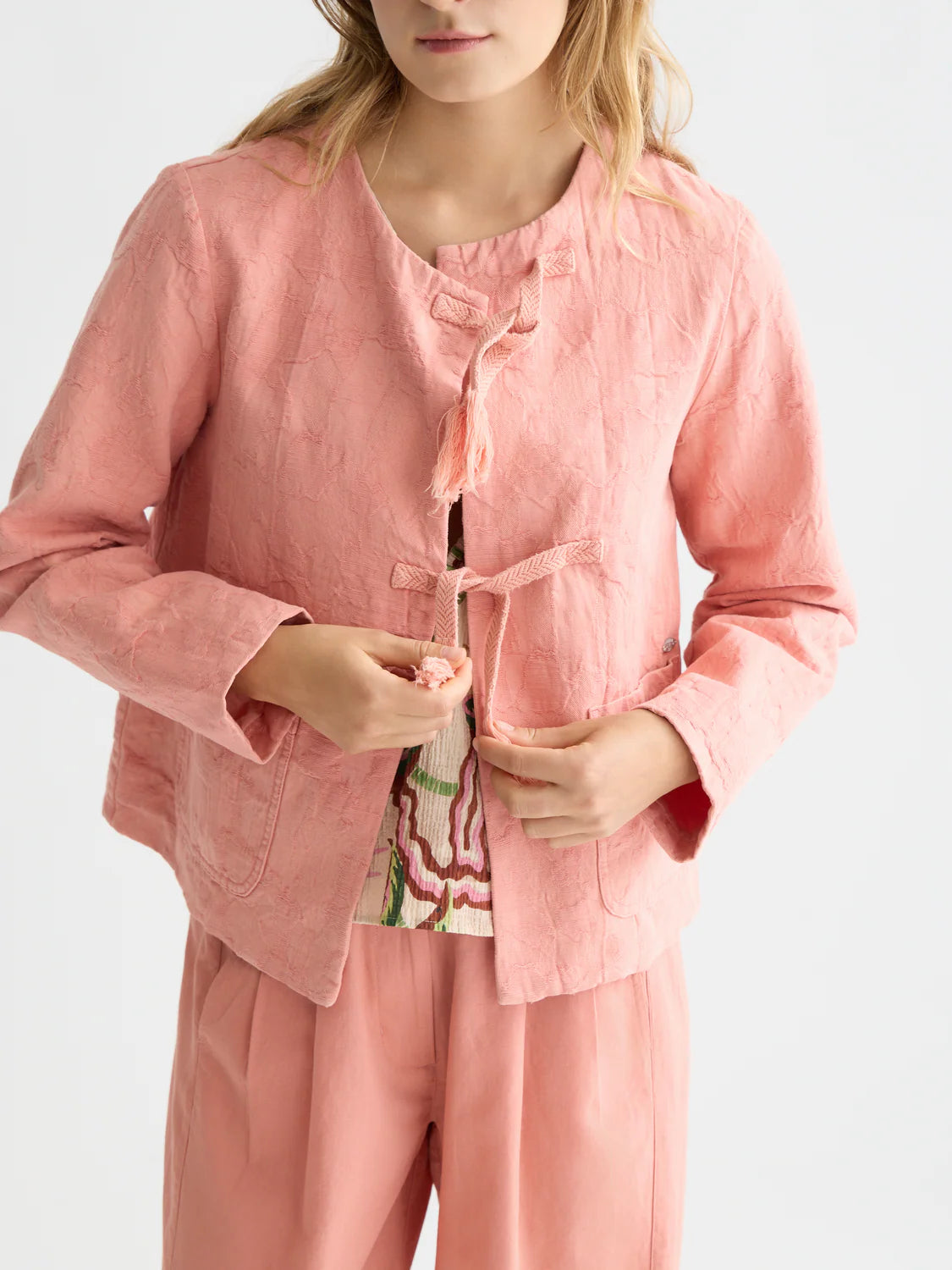 Structured Jacquard Jacket