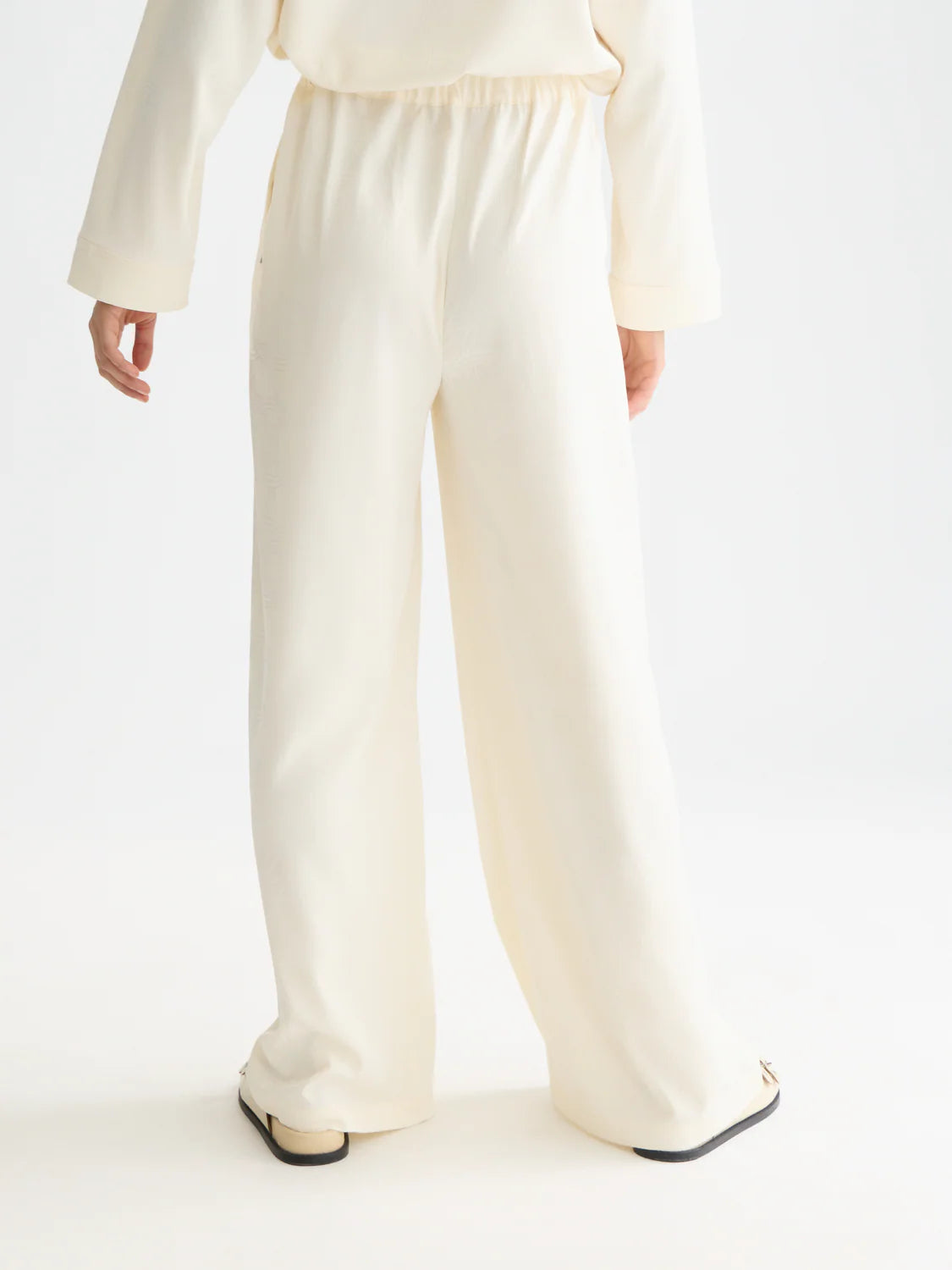 Eleni - Jaquard High Rise Wide Leg Pants