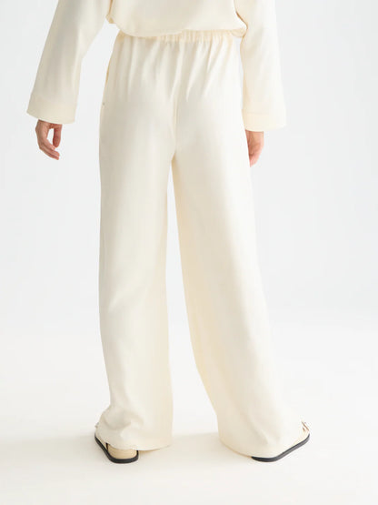 Eleni - Jaquard High Rise Wide Leg Pants