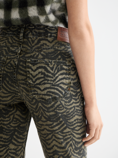 Printed Straight Leg Jean