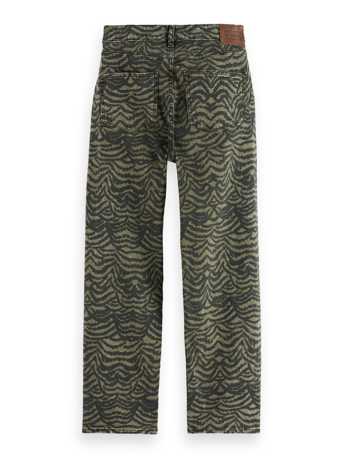 Printed Straight Leg Jean