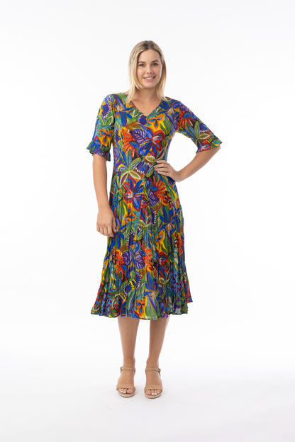 Zapallar Godet Dress