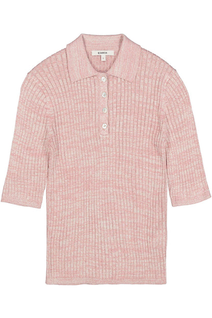 Dusty Rose Knit Polo