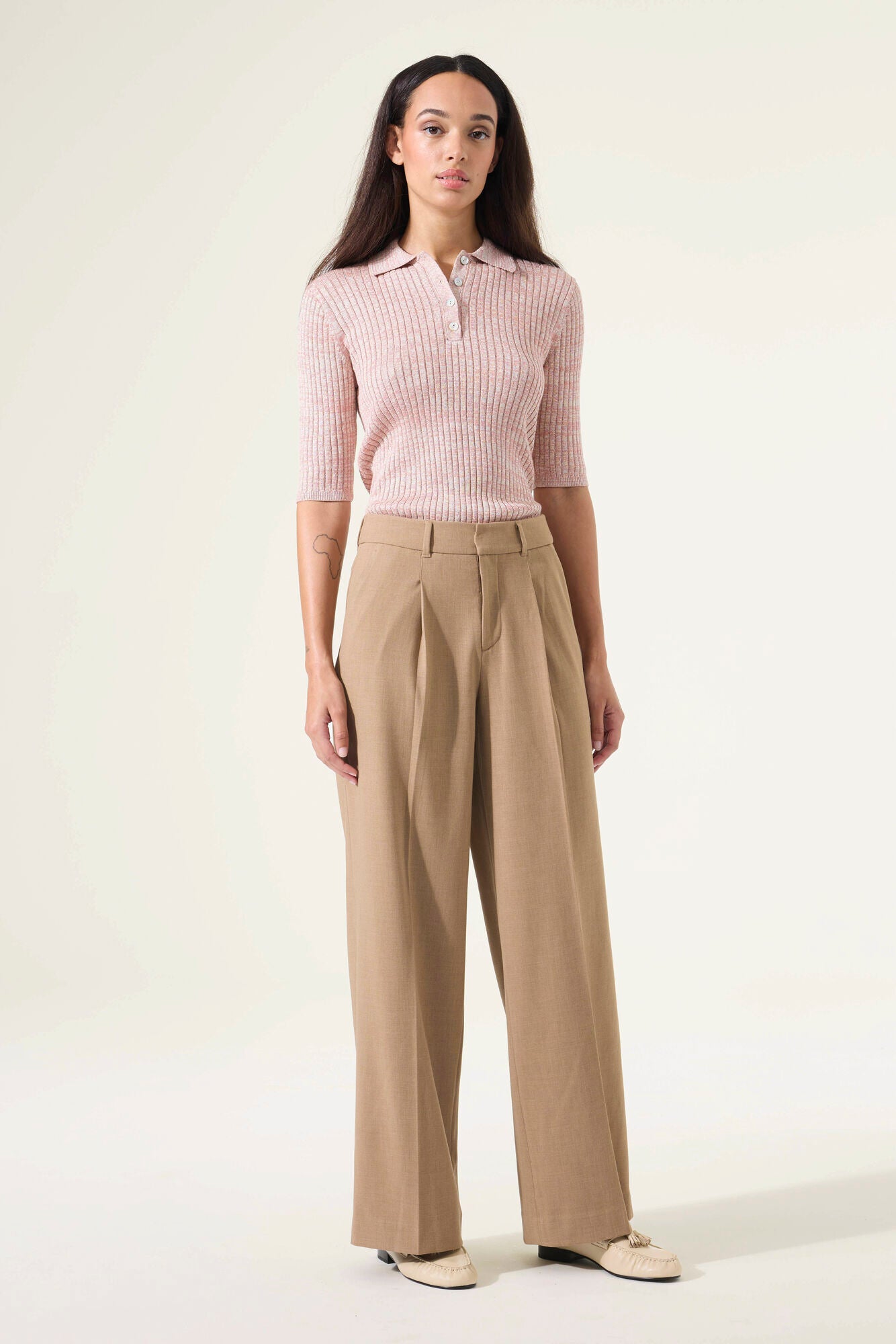 Dusty Rose Knit Polo