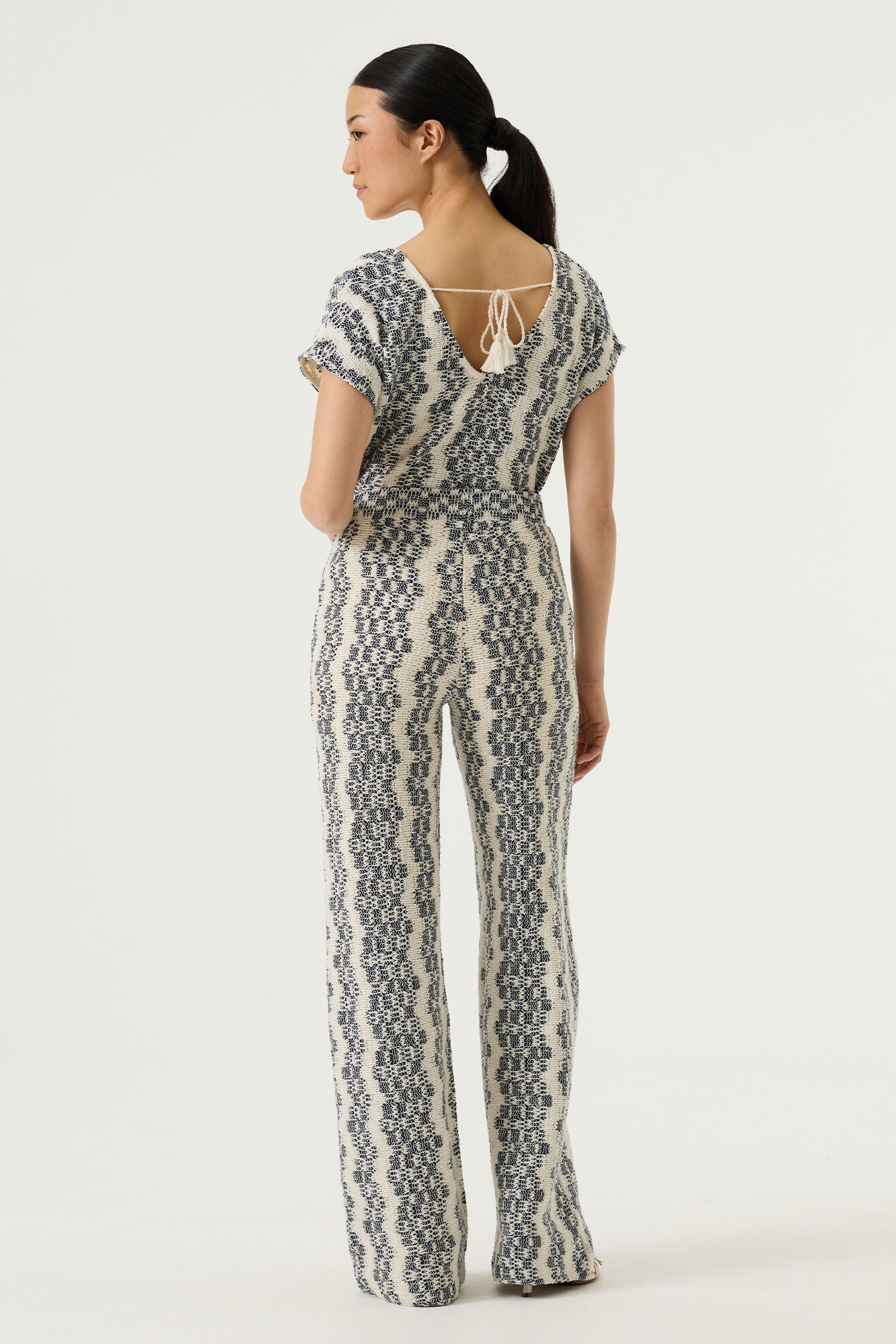 Ecru Print Top