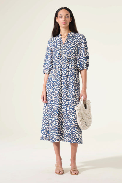Printed Midi Dress