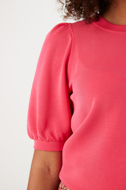 Raspberry Short Sleeve Sweater