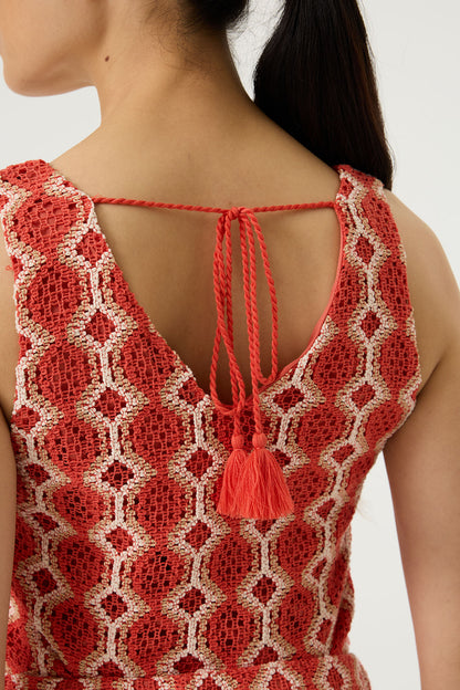 Paprika Printed Top