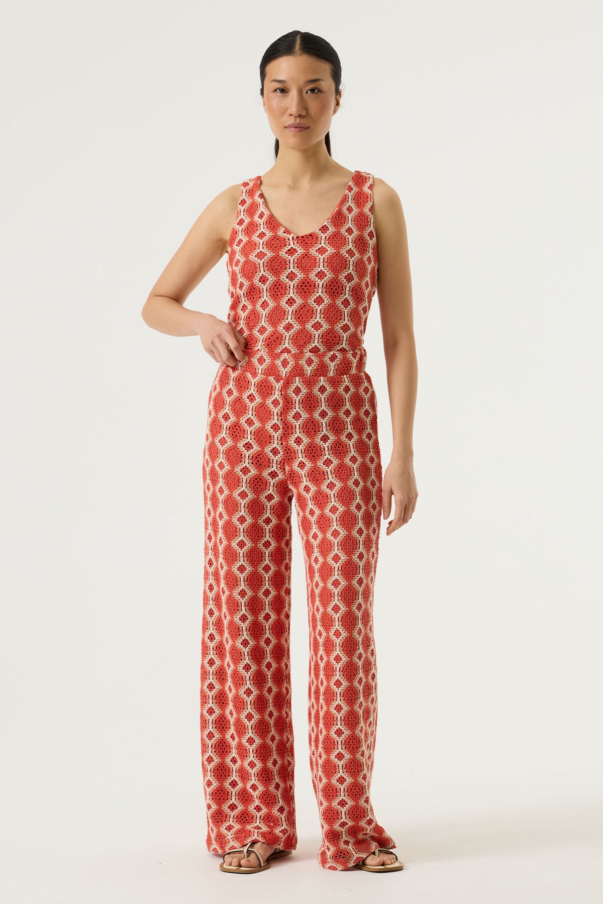 Paprika Printed Top
