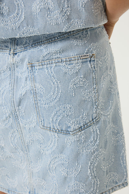 Denim Skirt - Light Used