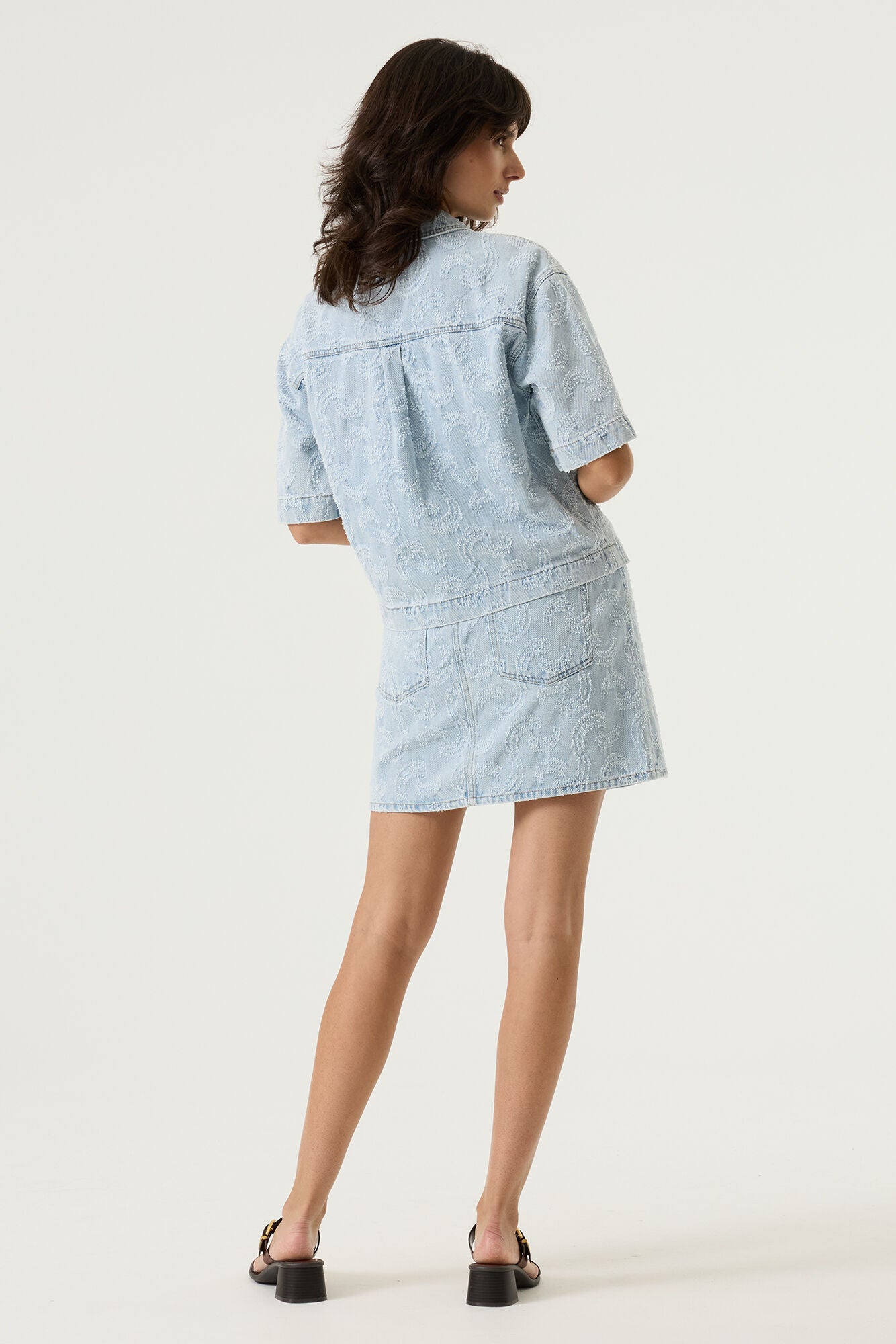 Denim Skirt - Light Used