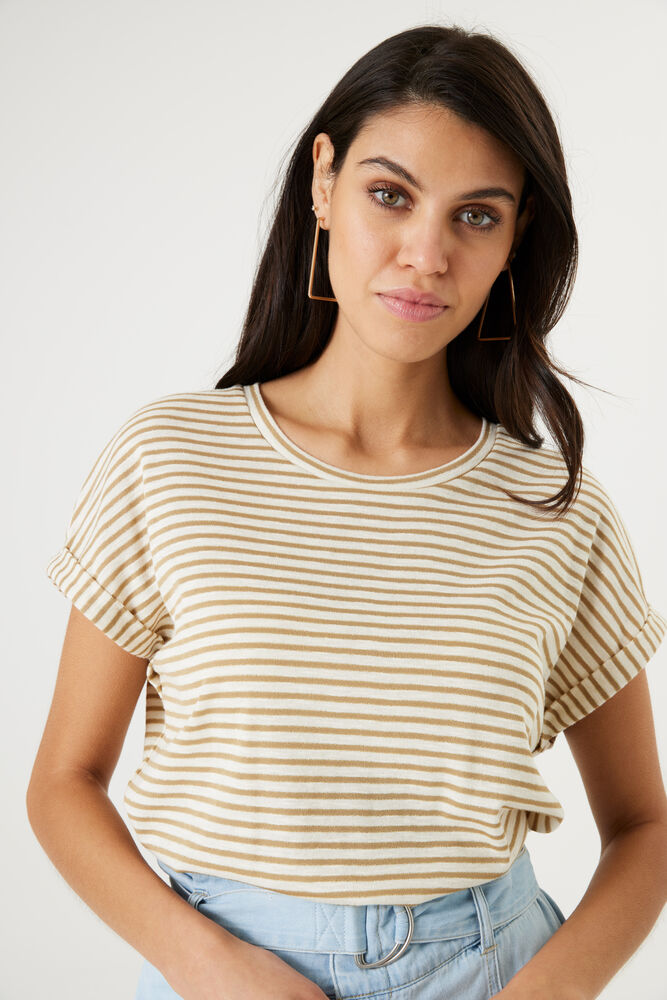 Brown Striped T-Shirt