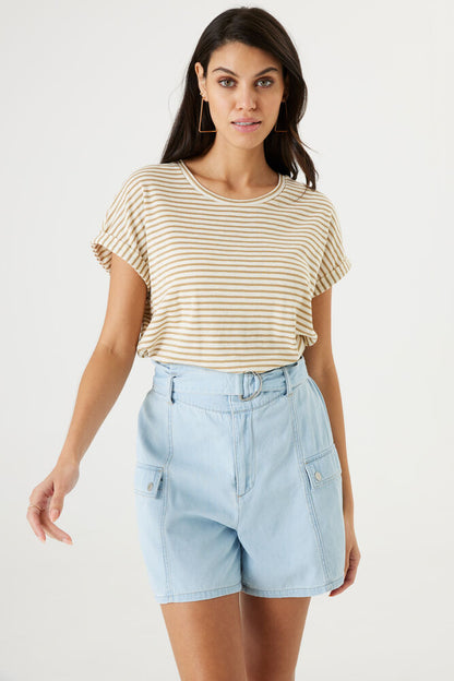 Brown Striped T-Shirt