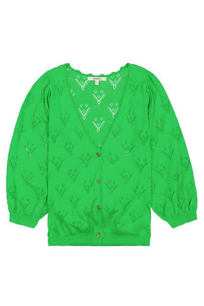 Festive Green Cardigan